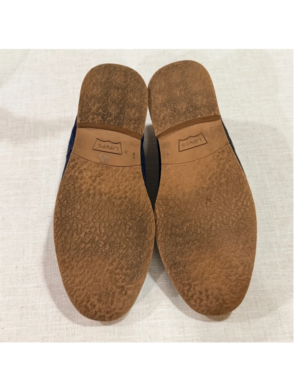Levi’s Men’s Denim Chukka Boots Desert Shoes Gum Sole Blue Size 10 51801609U